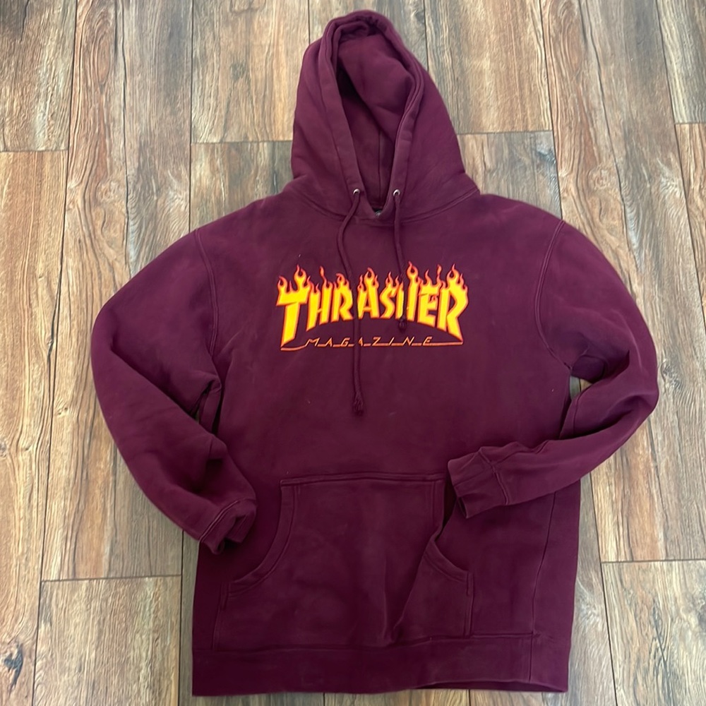 Maroon THRASHER hoodie